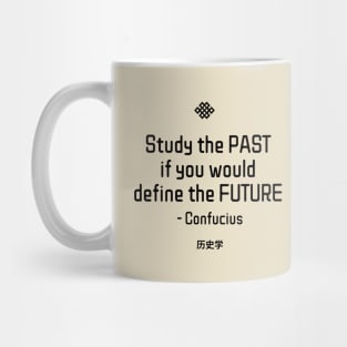 “Study the past if you would define the future.” - Confucius Mug